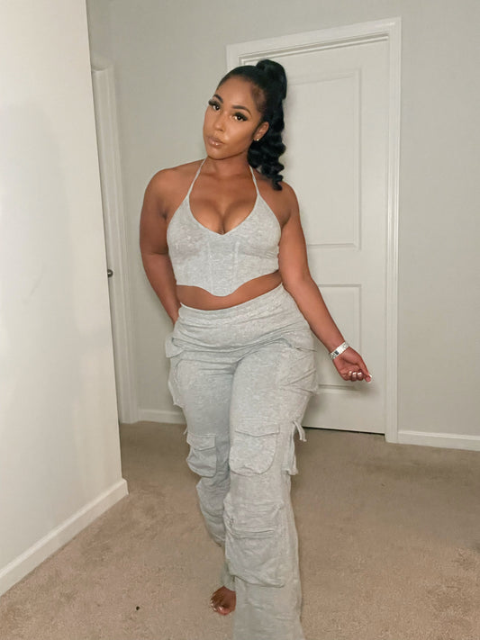Cargo Pants Set for women, front