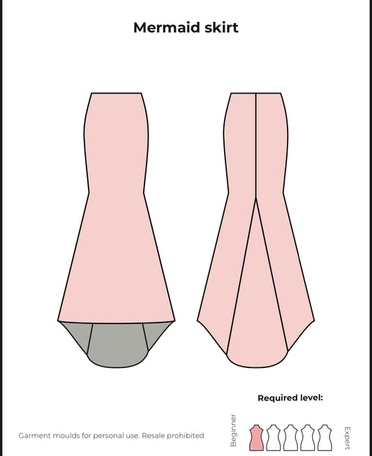 2023 Mermaid Skirt Pattern (PDF ONLY)