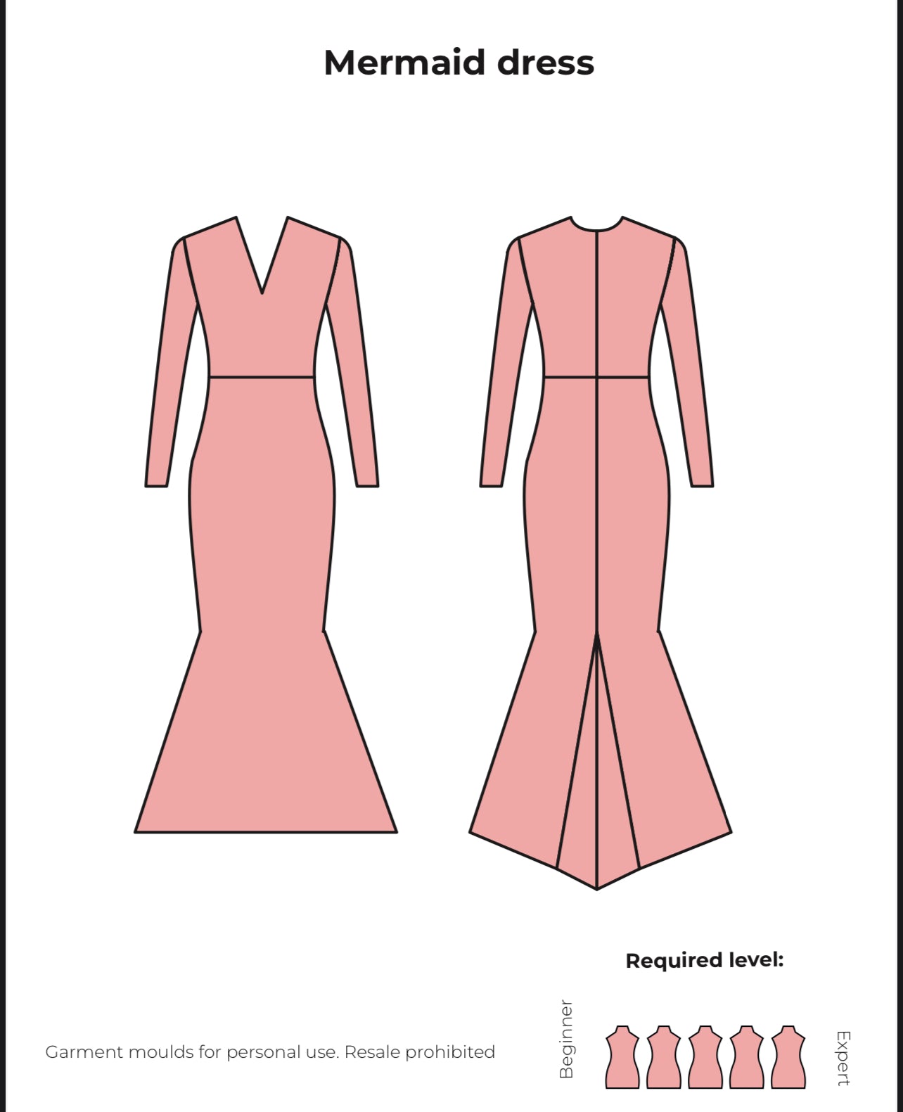 2023 Mermaid Dress Pattern (PDF ONLY)